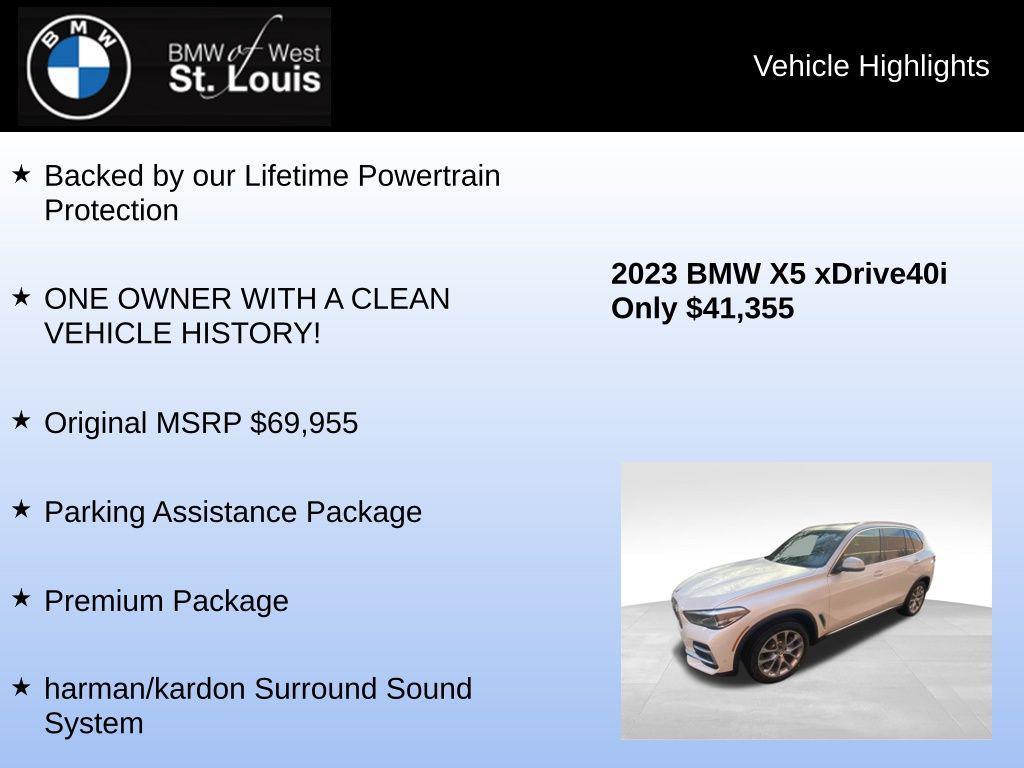 used 2023 BMW X5 car, priced at $40,959