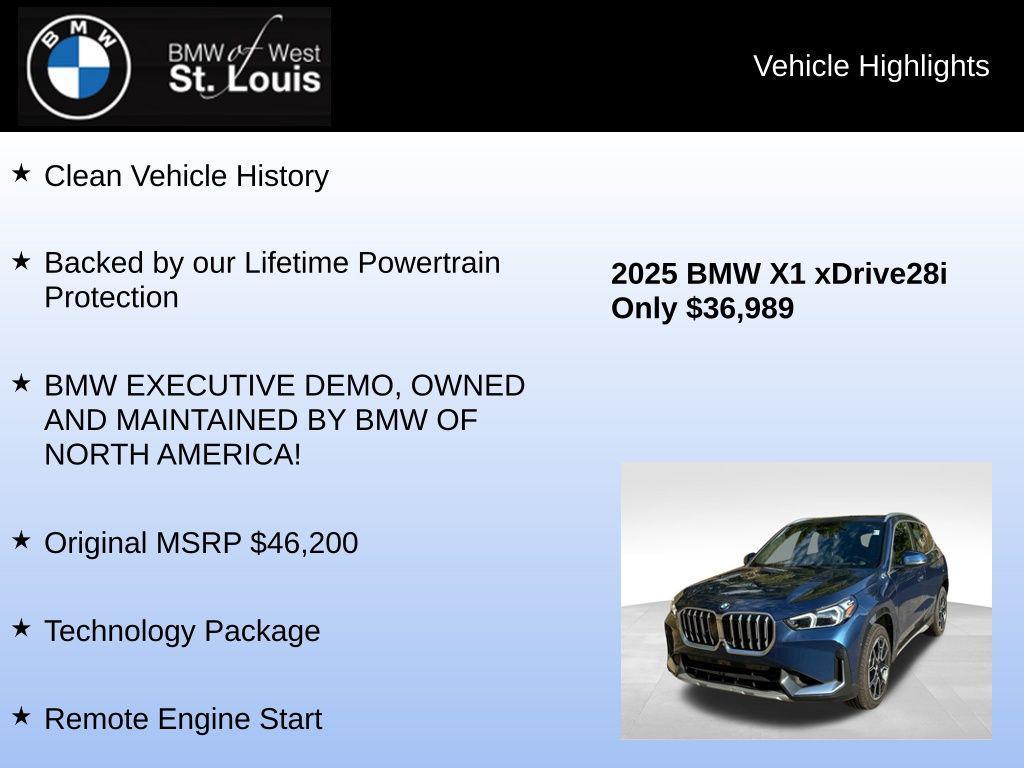 used 2025 BMW X1 car, priced at $35,959