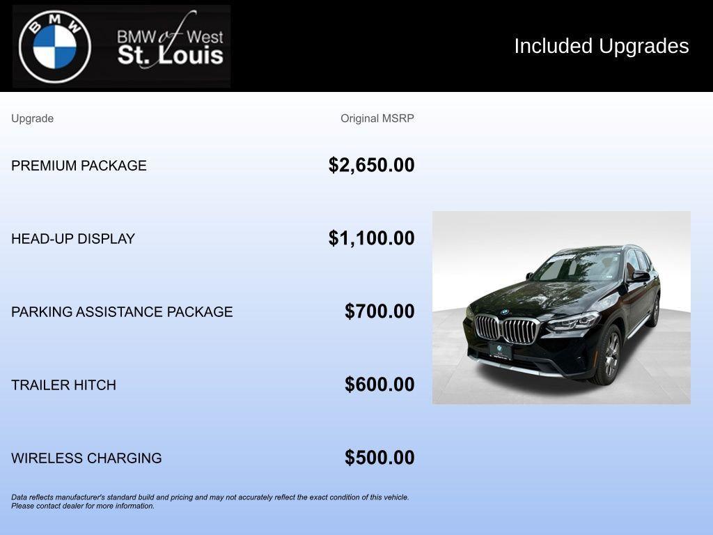 used 2023 BMW X3 car, priced at $32,959