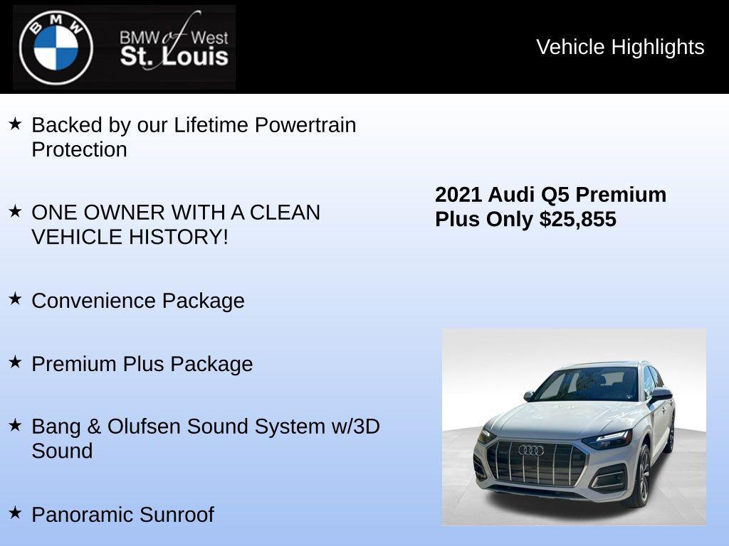 used 2021 Audi Q5 car, priced at $25,855