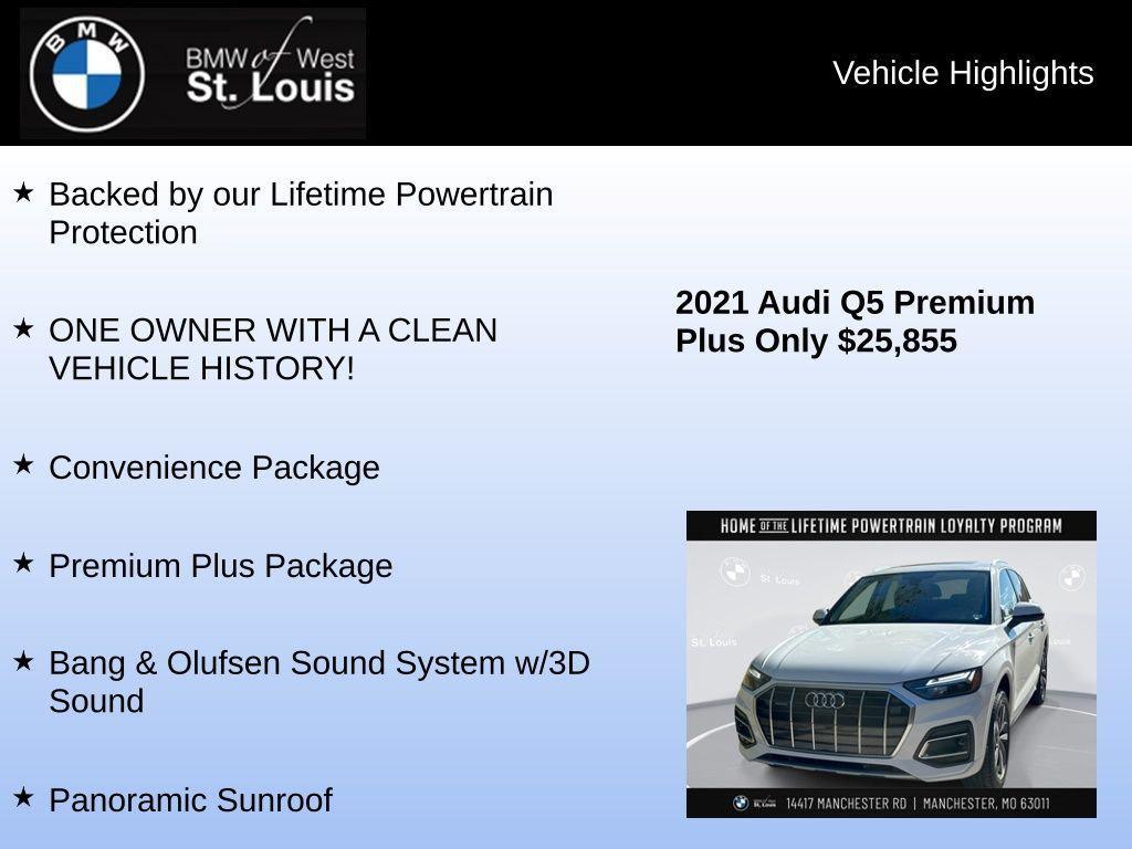 used 2021 Audi Q5 car, priced at $25,855