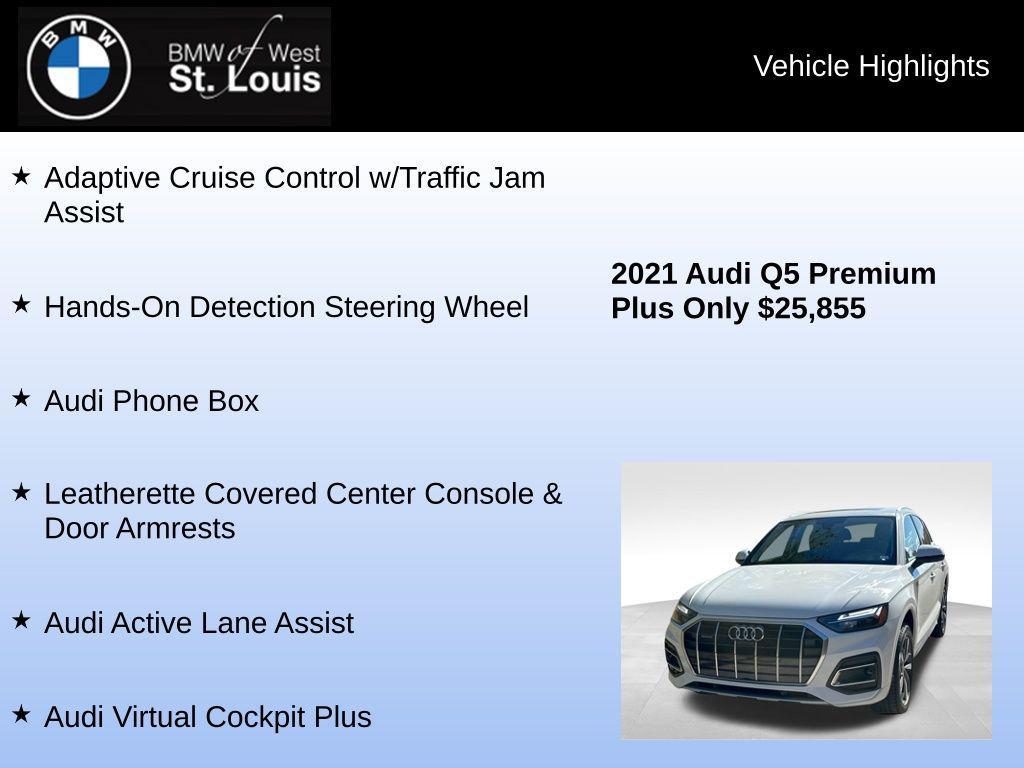 used 2021 Audi Q5 car, priced at $25,855