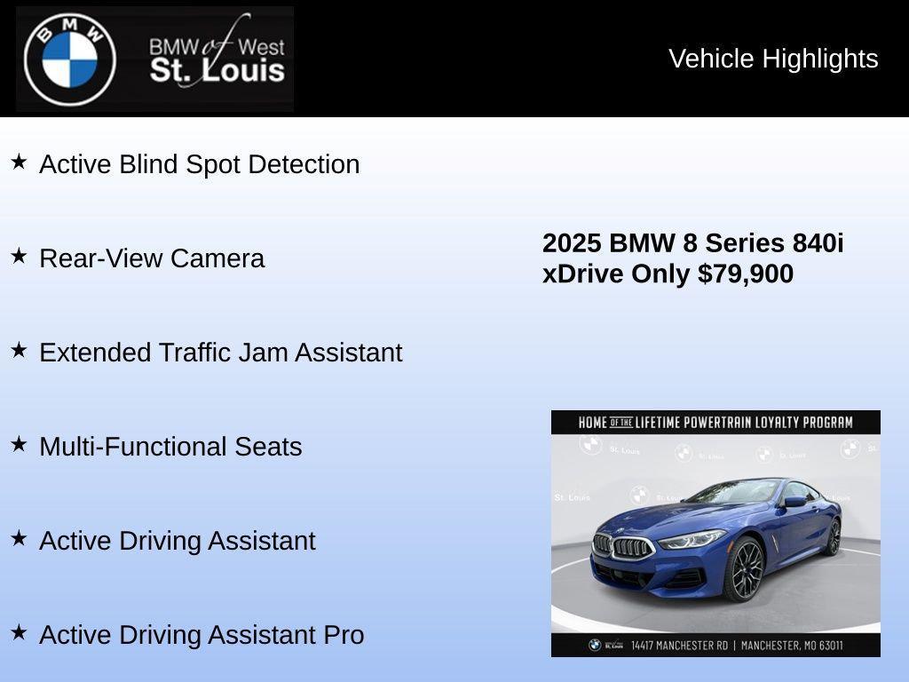 used 2025 BMW 840 car, priced at $79,900