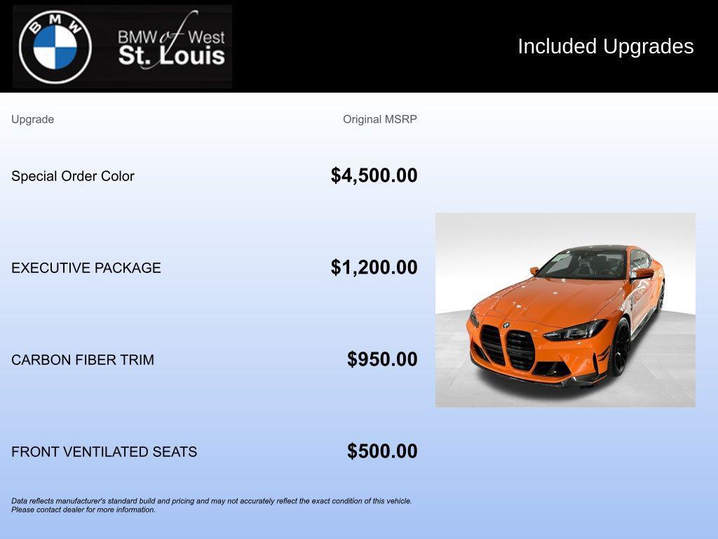 used 2025 BMW M4 car, priced at $85,445