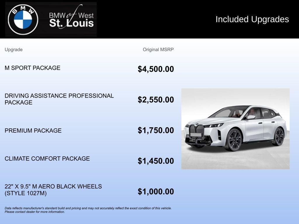 new 2026 BMW iX car, priced at $102,145