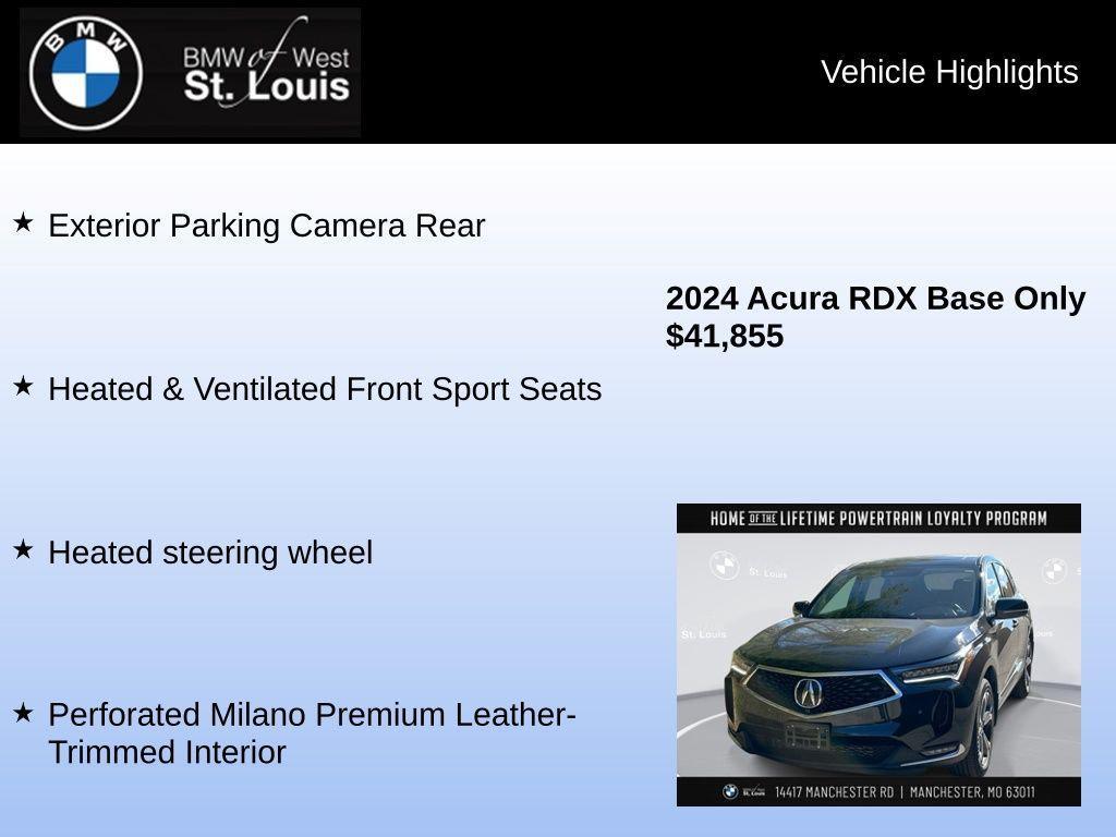 used 2024 Acura RDX car, priced at $41,855