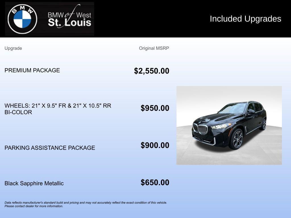 used 2024 BMW X5 car, priced at $51,855