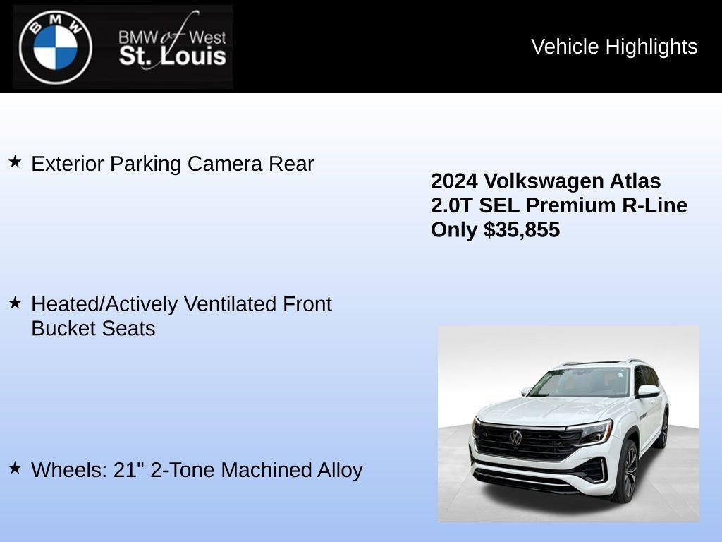 used 2024 Volkswagen Atlas car, priced at $35,855