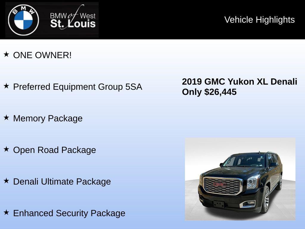 used 2019 GMC Yukon XL car, priced at $23,959
