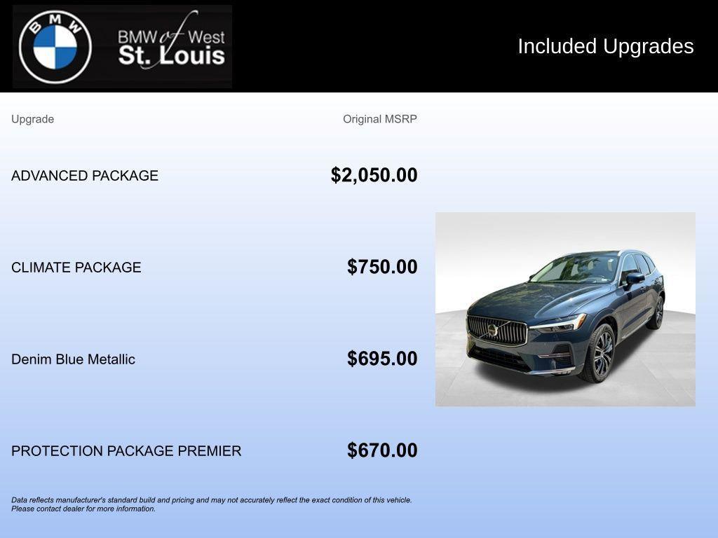 used 2022 Volvo XC60 car, priced at $32,885