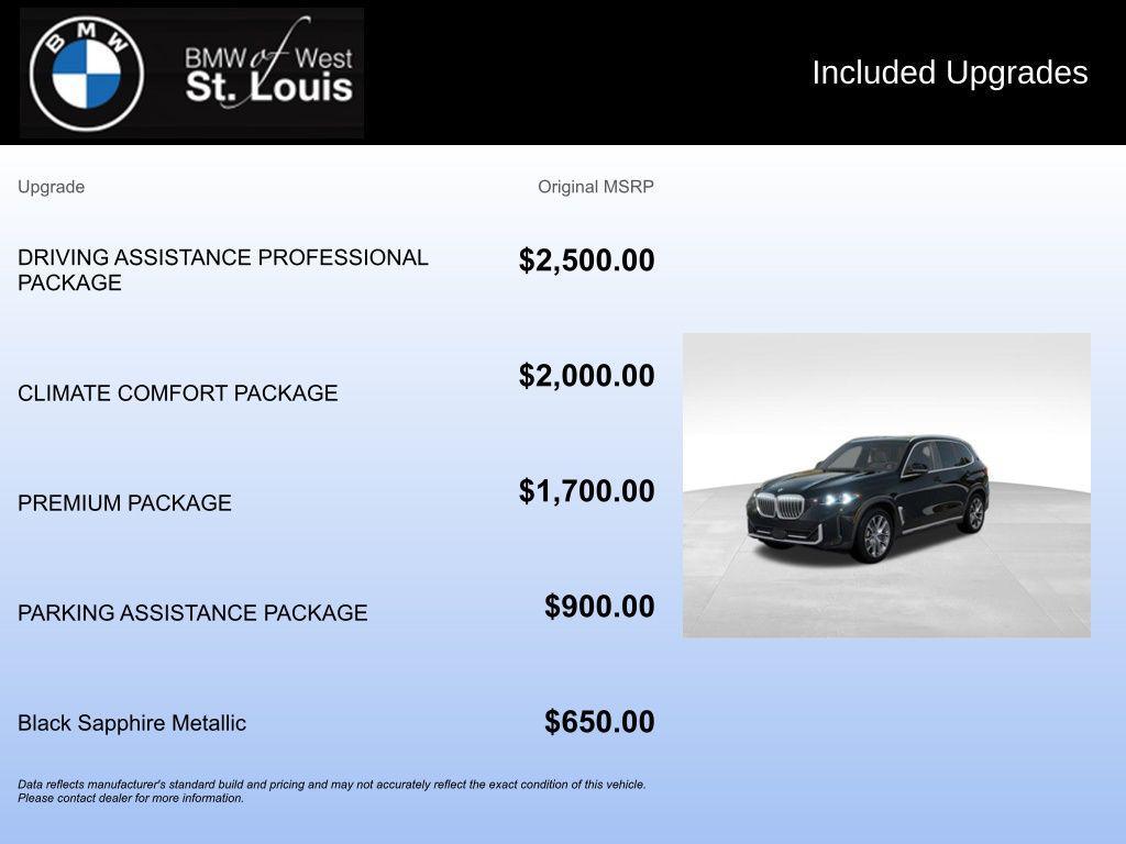 new 2026 BMW X5 car, priced at $81,070