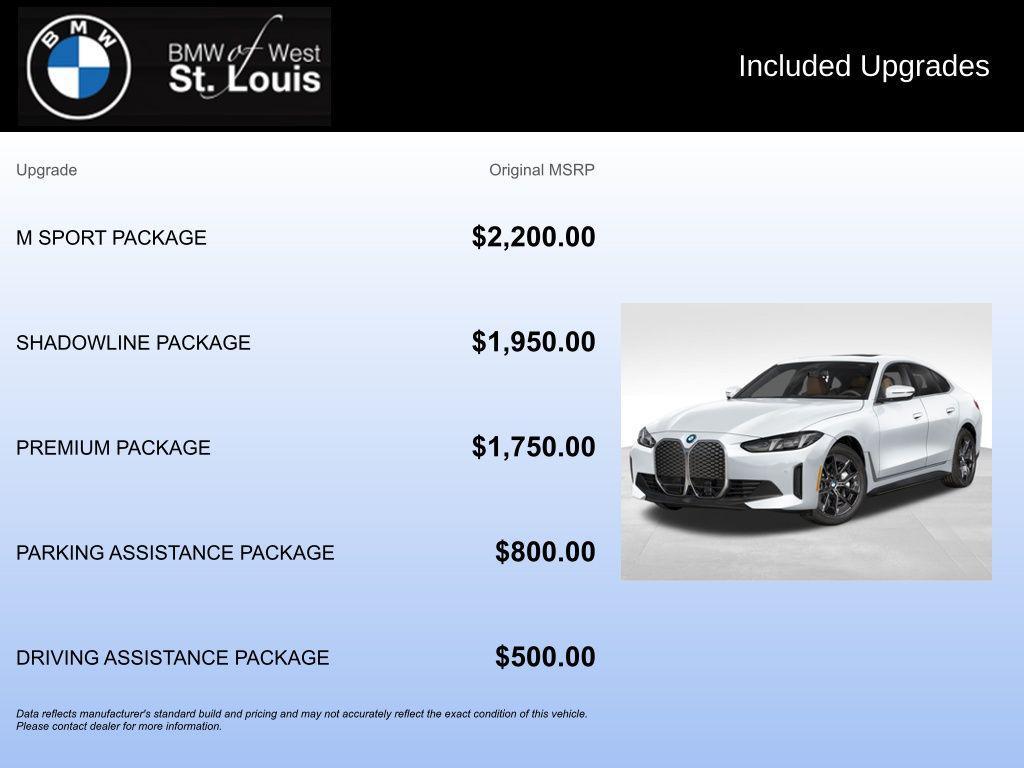 new 2026 BMW i4 Gran Coupe car, priced at $70,890