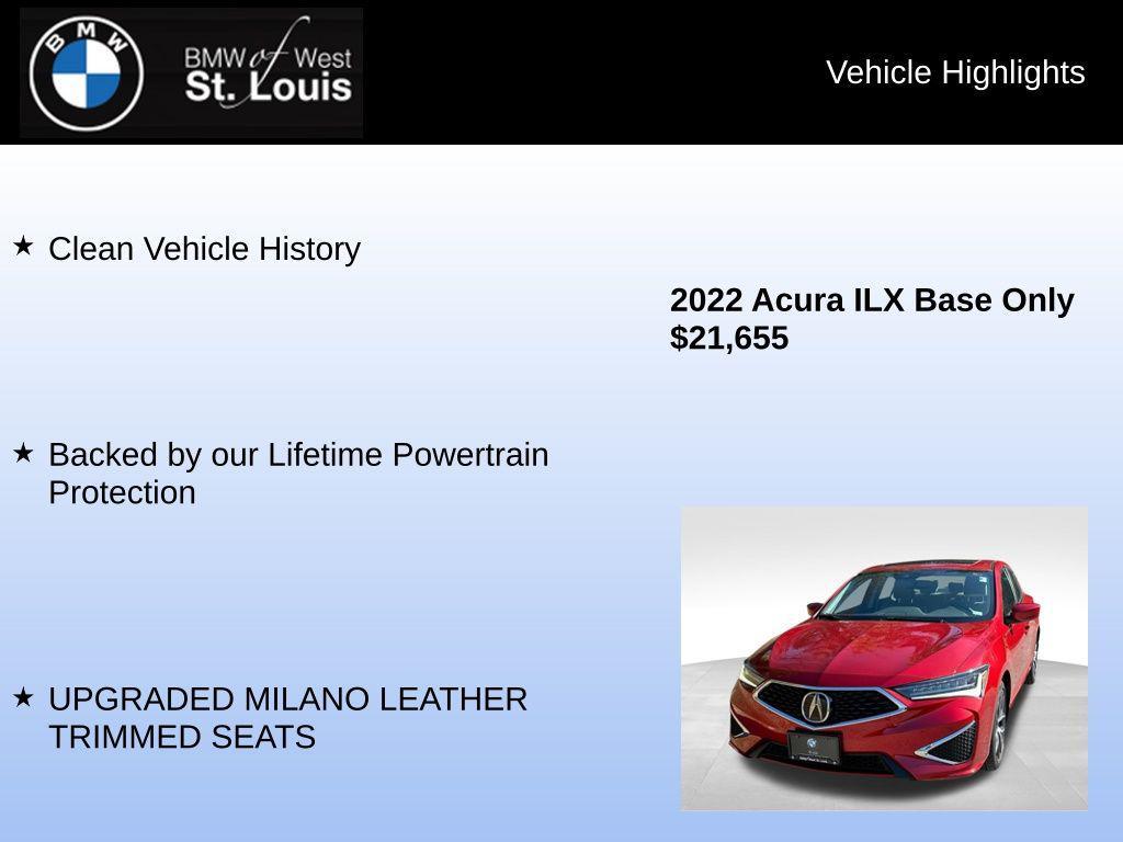 used 2022 Acura ILX car, priced at $21,445