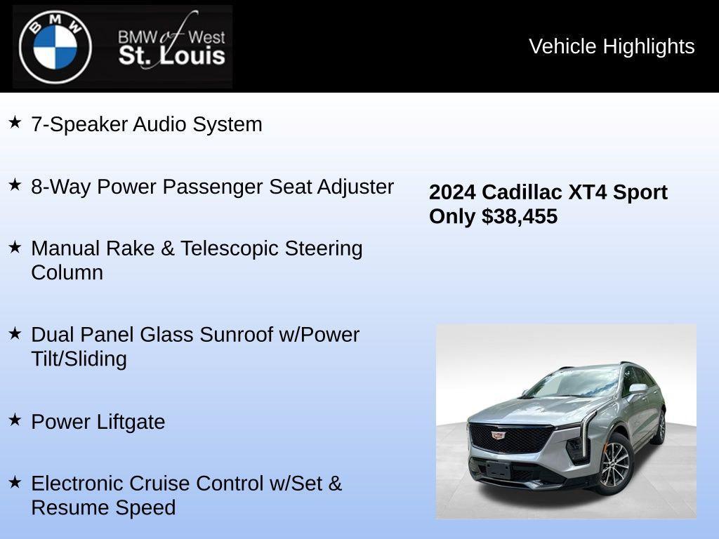 used 2024 Cadillac XT4 car, priced at $37,776