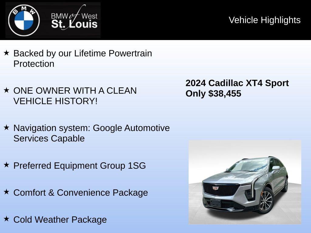used 2024 Cadillac XT4 car, priced at $37,776