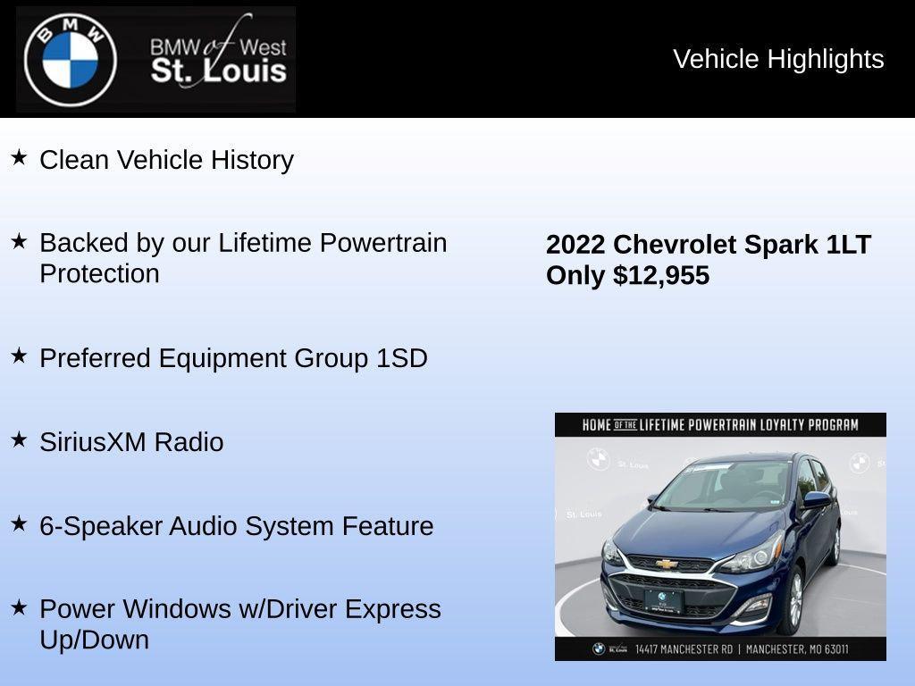 used 2022 Chevrolet Spark car, priced at $12,955