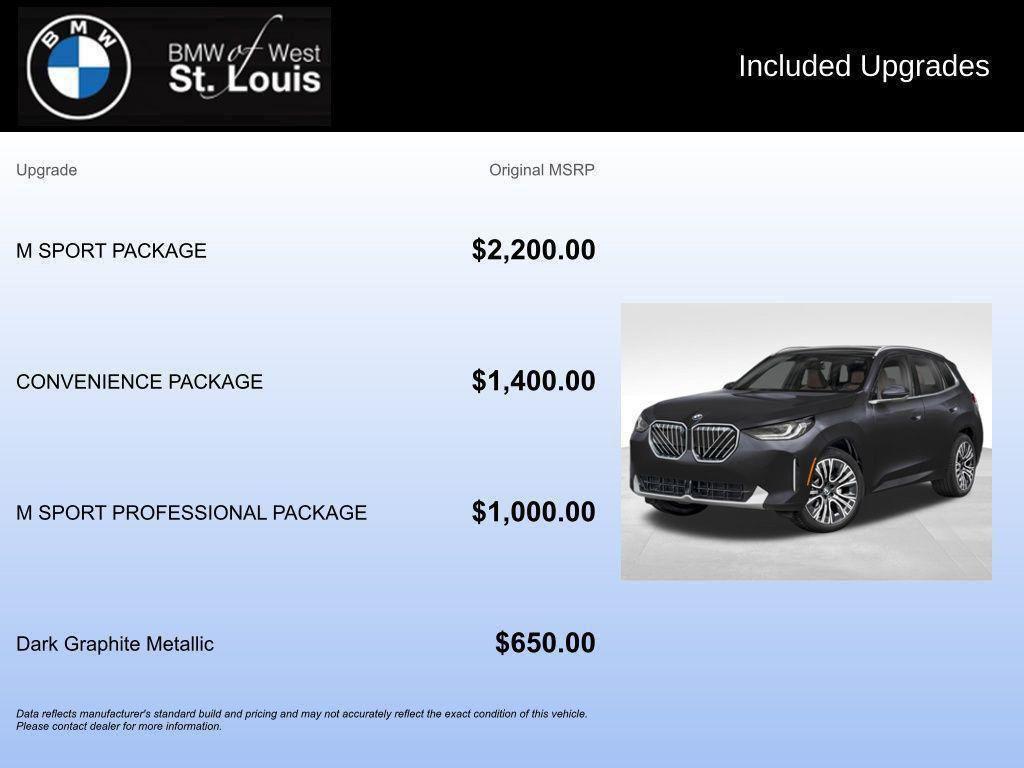 new 2026 BMW X3 car, priced at $57,775