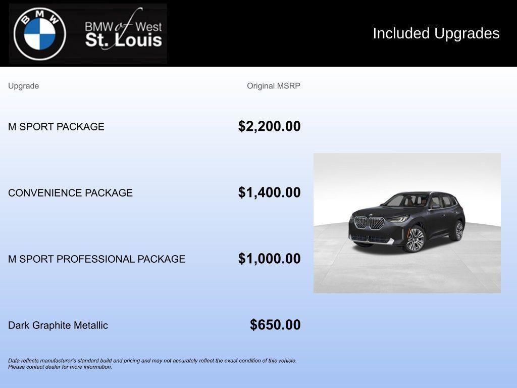 new 2026 BMW X3 car, priced at $57,775