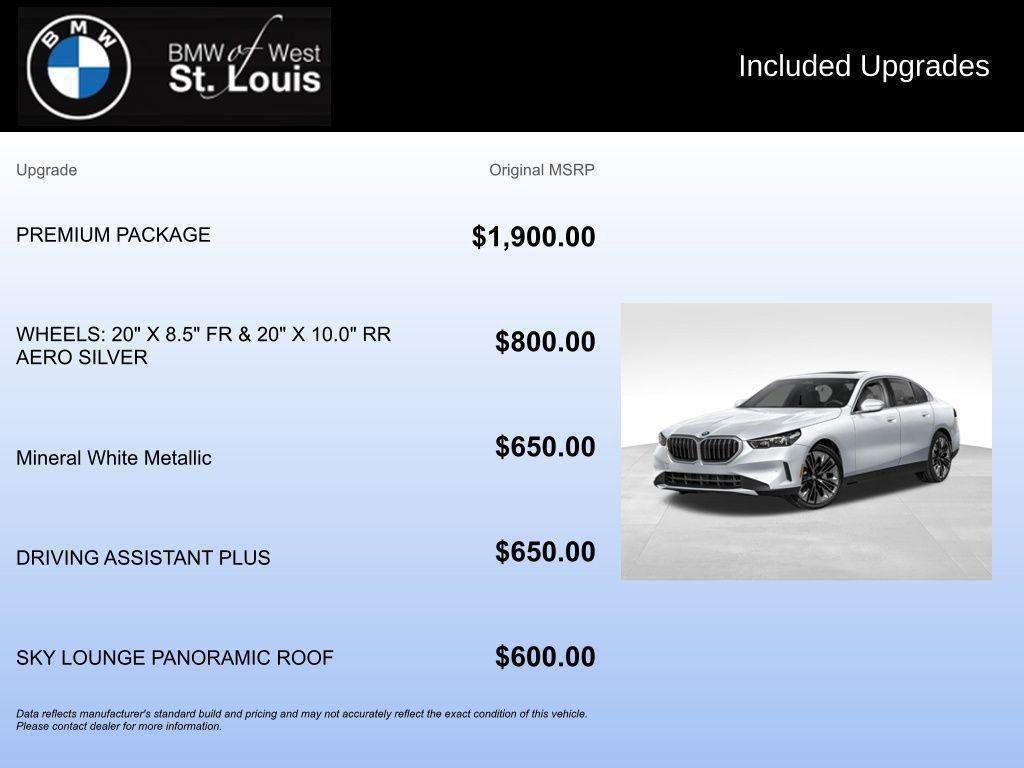 new 2026 BMW 530 car, priced at $68,715