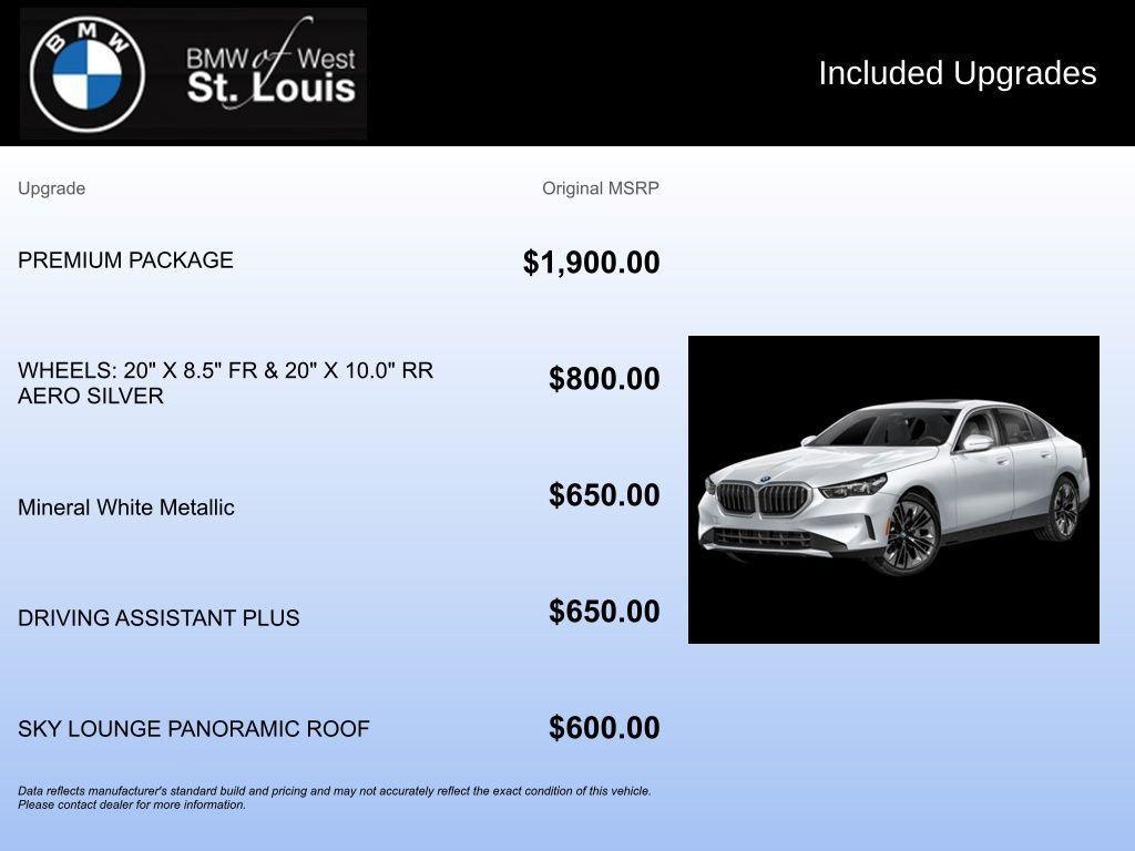 new 2026 BMW 530 car, priced at $68,715