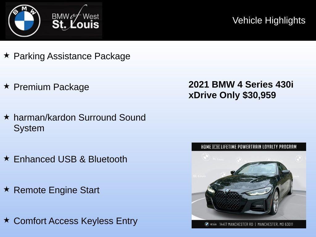 used 2021 BMW 430 car, priced at $30,959