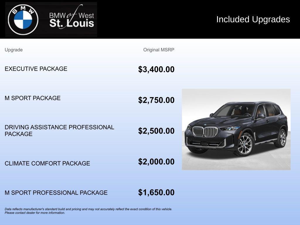 new 2026 BMW X5 car, priced at $86,240