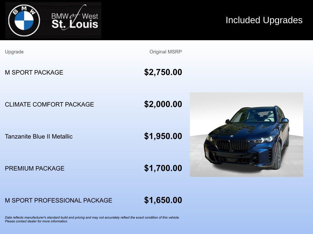 new 2026 BMW X5 car, priced at $82,250