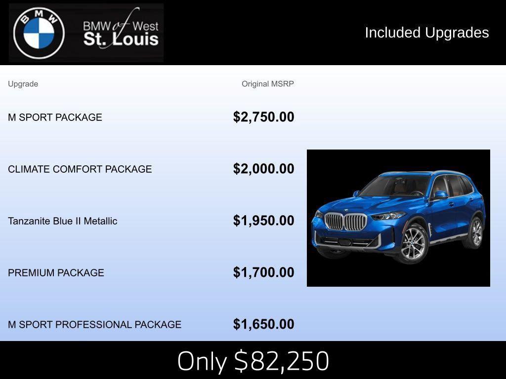 new 2026 BMW X5 car, priced at $82,250