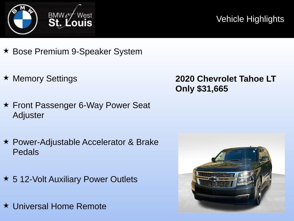 used 2020 Chevrolet Tahoe car, priced at $29,345