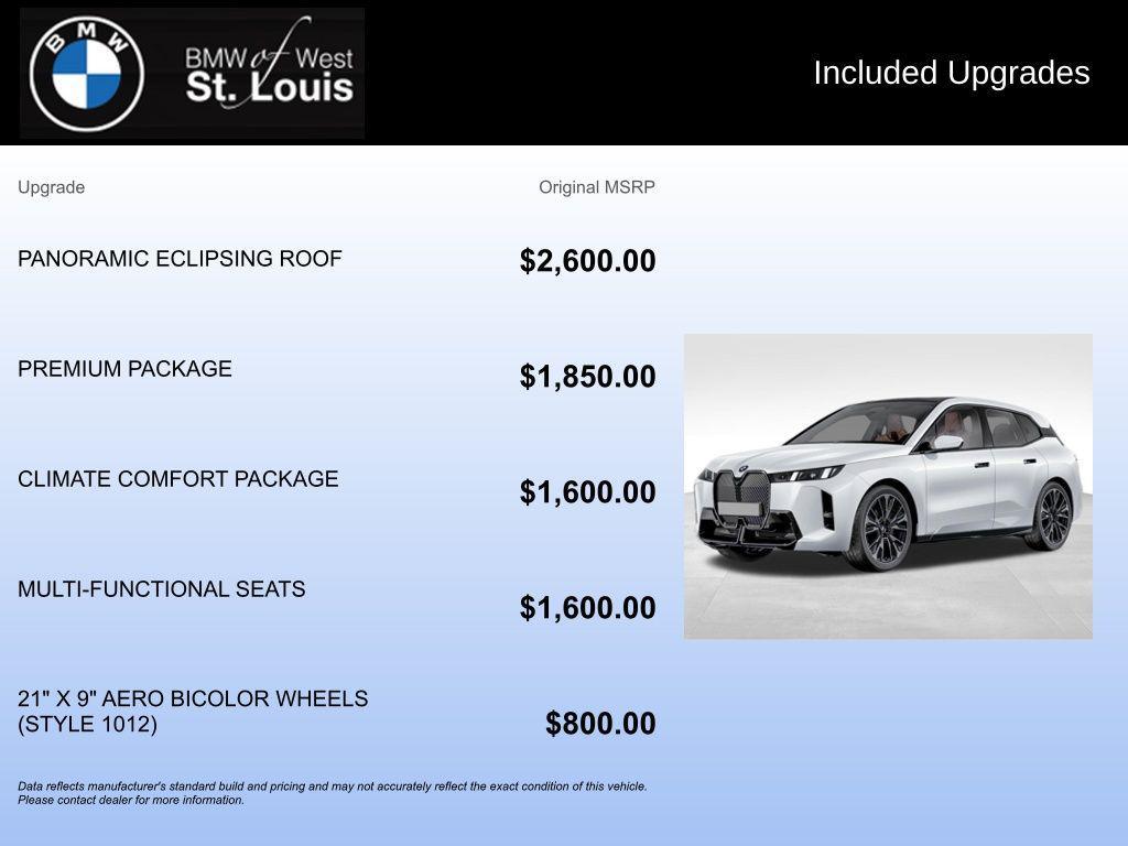 new 2026 BMW iX car, priced at $85,525