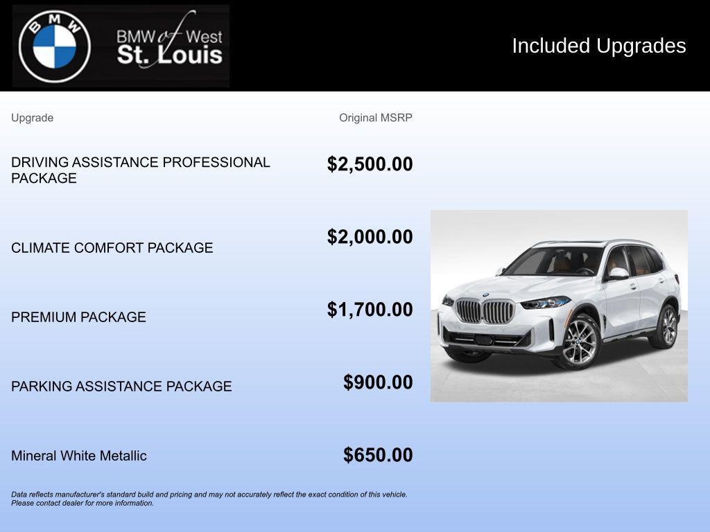new 2026 BMW X5 car, priced at $79,050