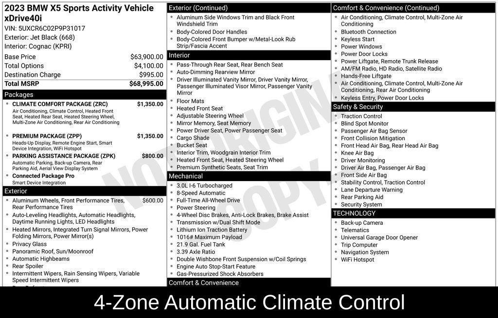 used 2023 BMW X5 car, priced at $47,995