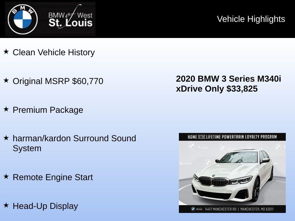 used 2020 BMW M340 car, priced at $33,825