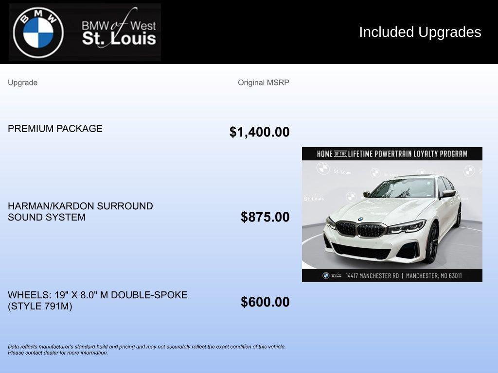 used 2020 BMW M340 car, priced at $33,825