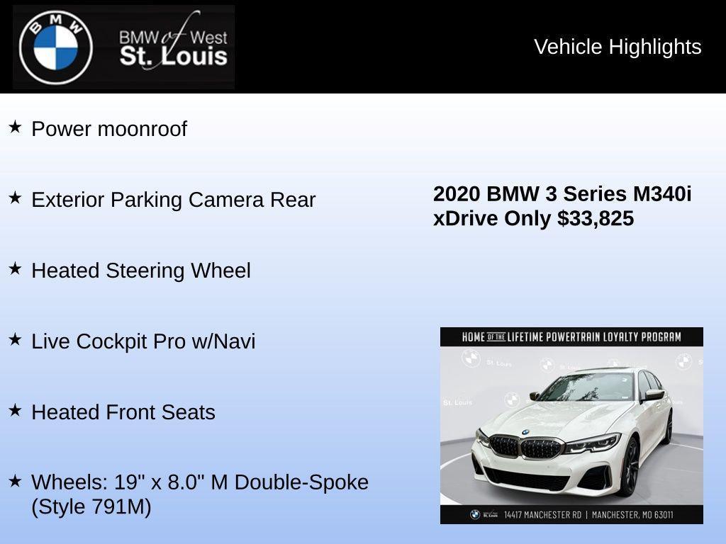 used 2020 BMW M340 car, priced at $33,825