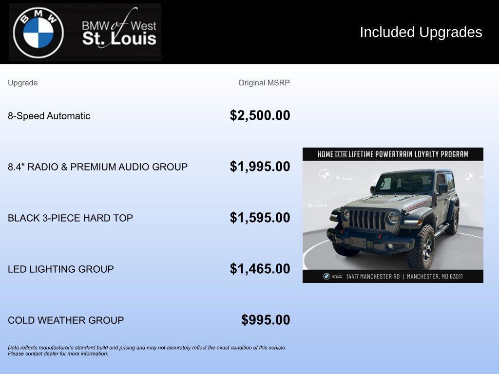 used 2021 Jeep Wrangler car, priced at $33,845