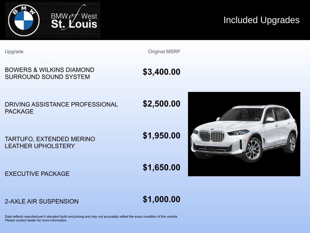 new 2026 BMW X5 car, priced at $109,100