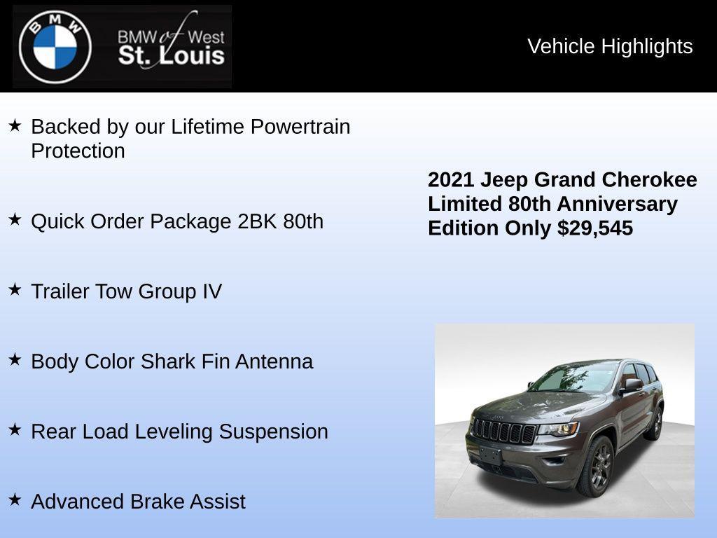 used 2021 Jeep Grand Cherokee car, priced at $26,959