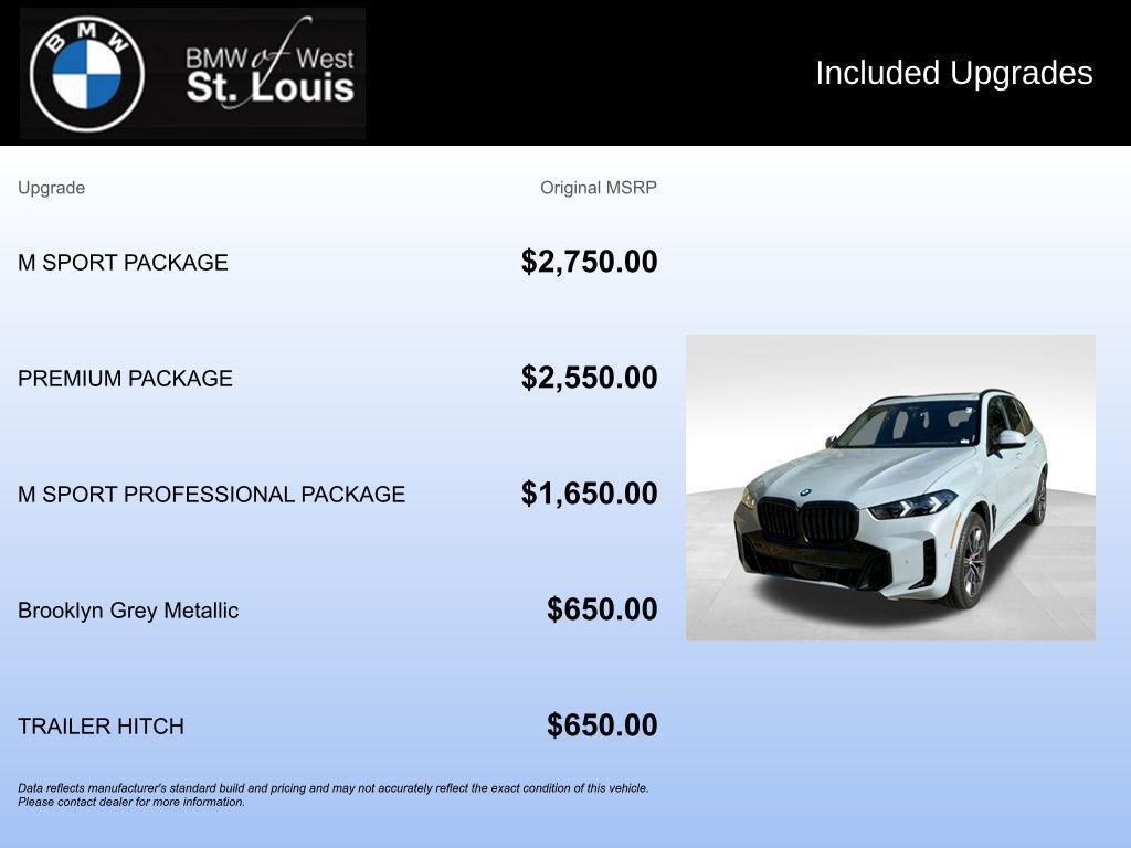 used 2024 BMW X5 car, priced at $65,955