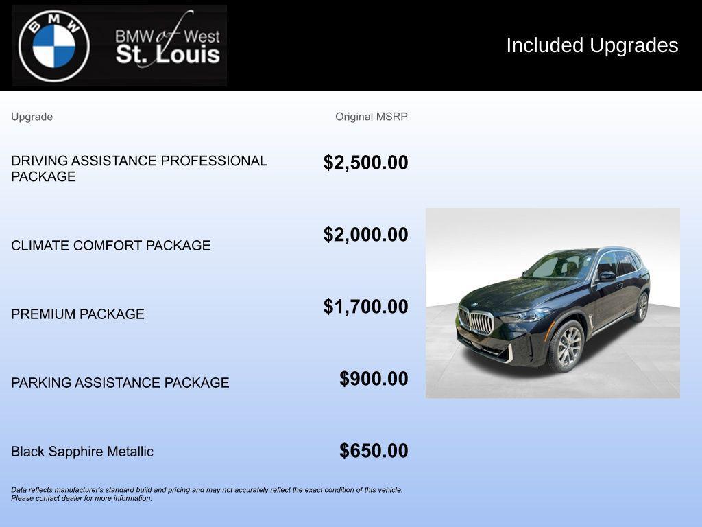 new 2026 BMW X5 car, priced at $77,750