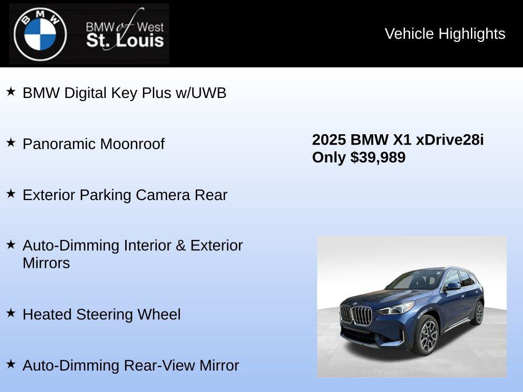 used 2025 BMW X1 car, priced at $39,989