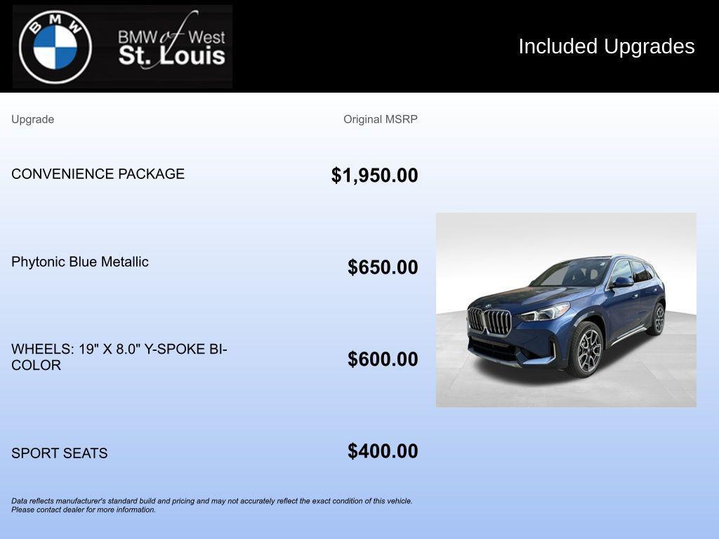 used 2025 BMW X1 car, priced at $39,989