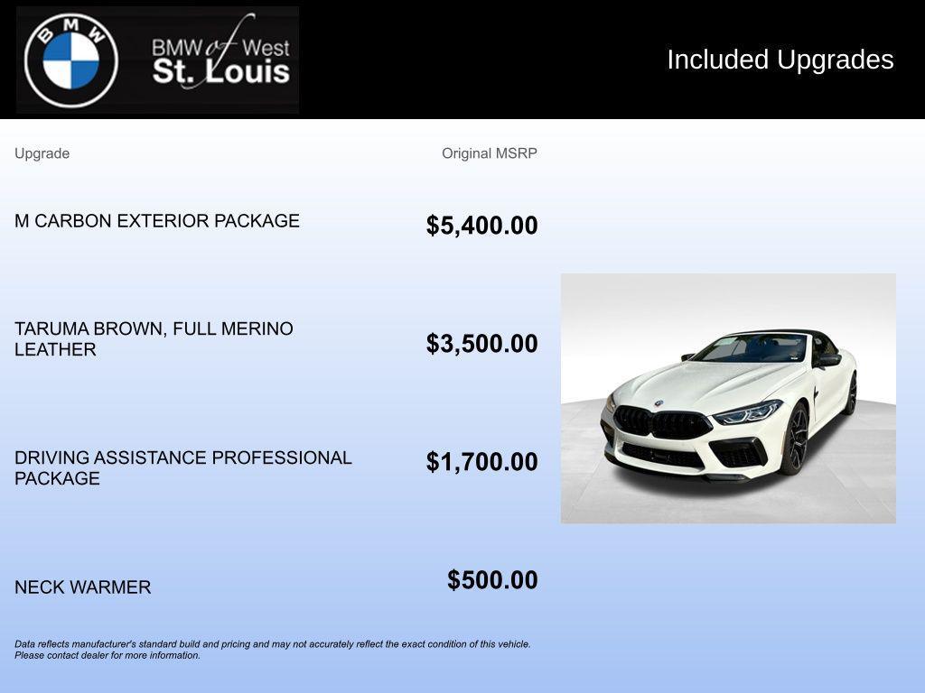 used 2023 BMW M8 car, priced at $94,877