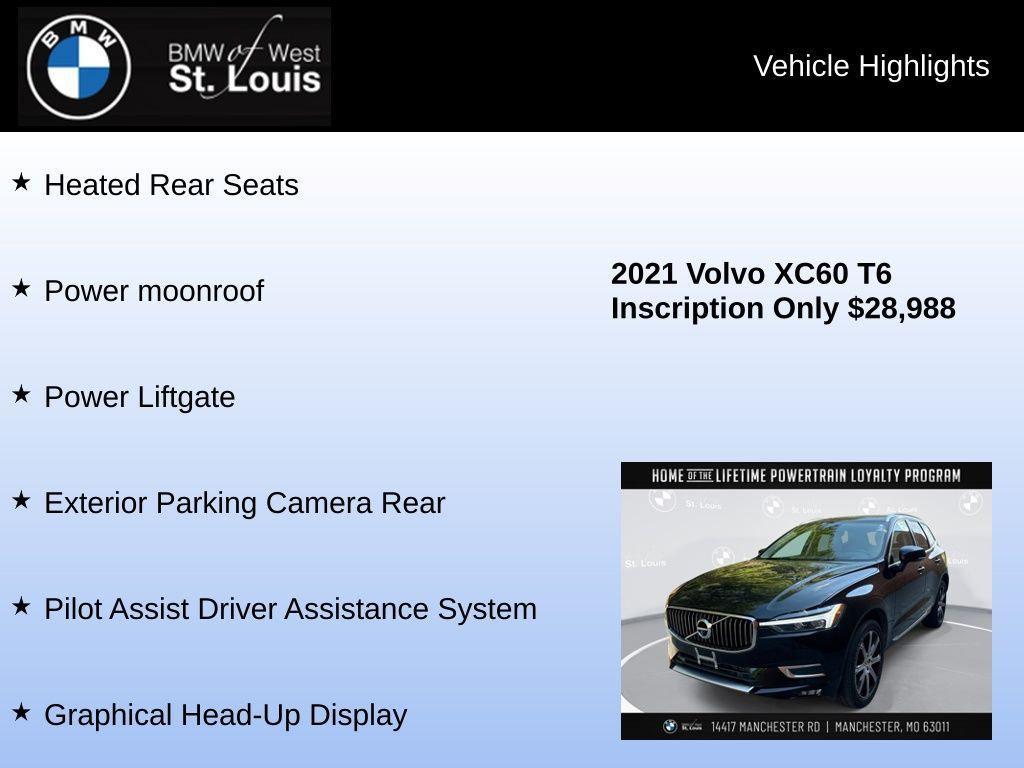 used 2021 Volvo XC60 car, priced at $28,988