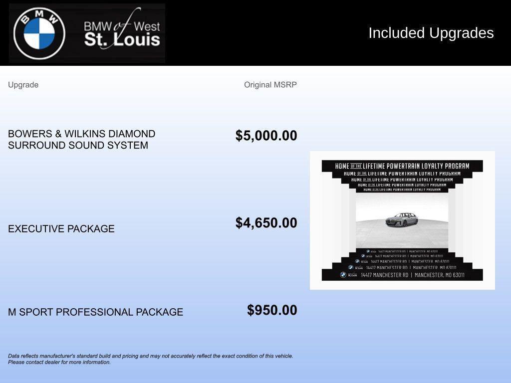 new 2026 BMW 760 car, priced at $136,880