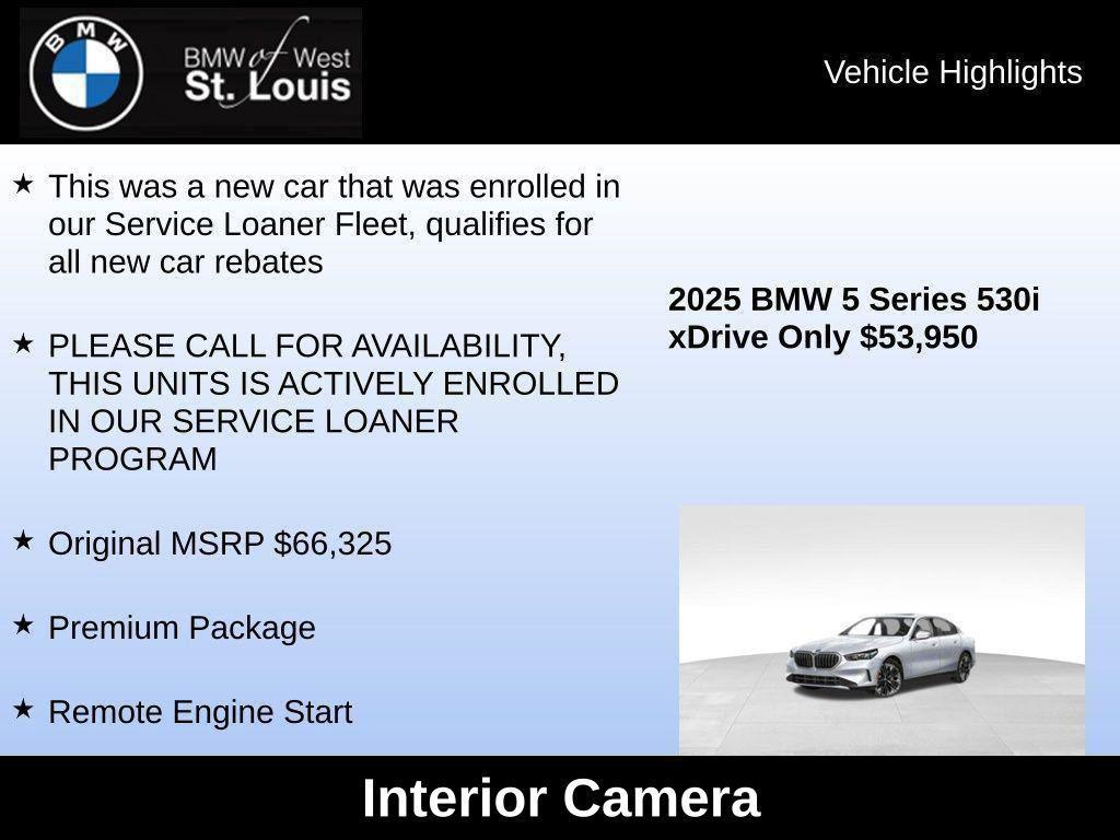 used 2025 BMW 530 car, priced at $53,950
