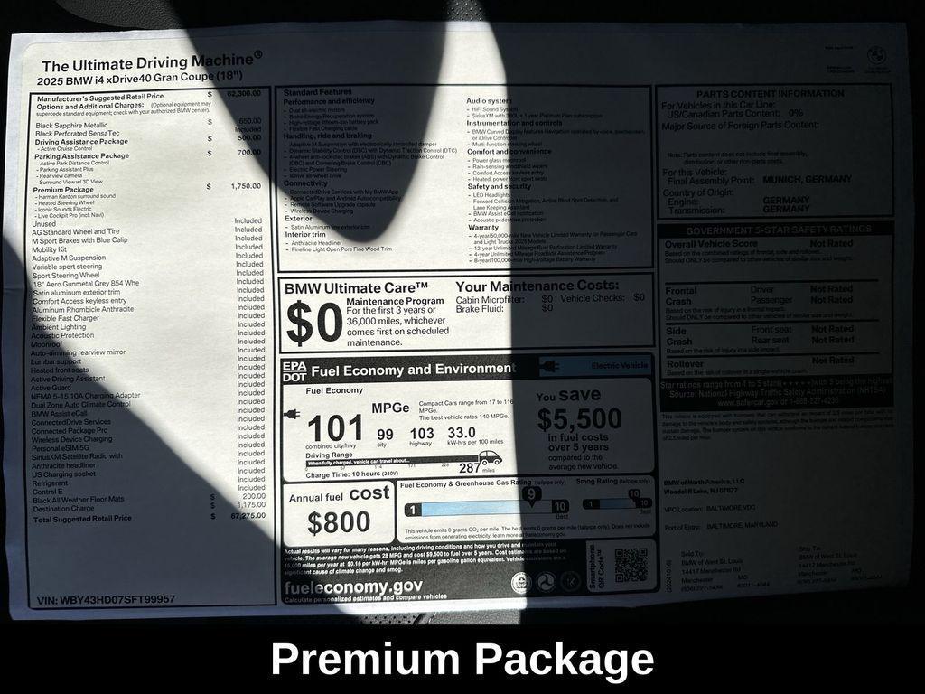 used 2025 BMW i4 Gran Coupe car, priced at $53,885