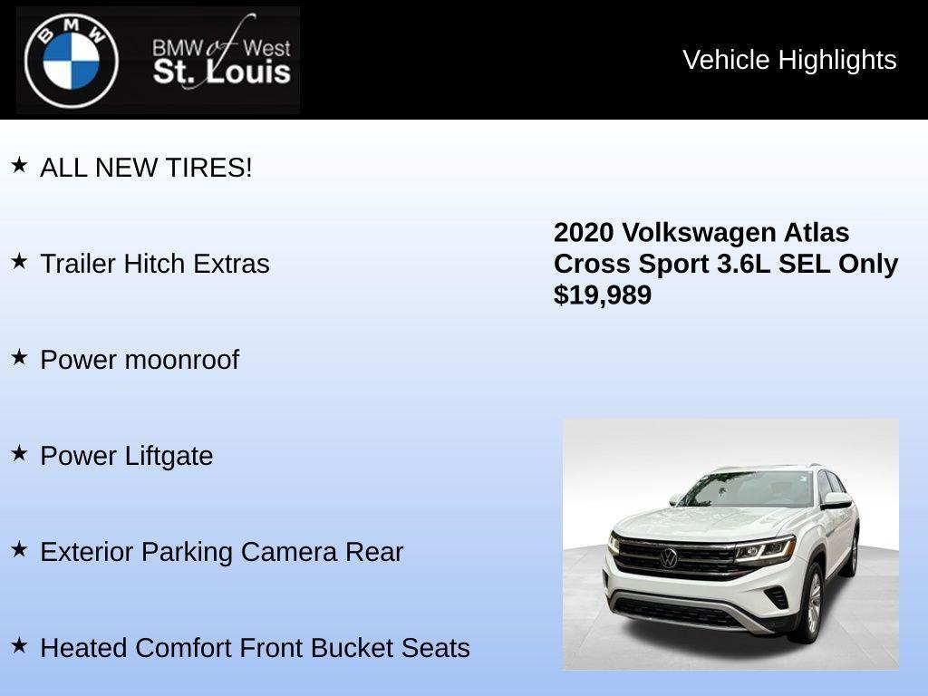 used 2020 Volkswagen Atlas Cross Sport car, priced at $19,989