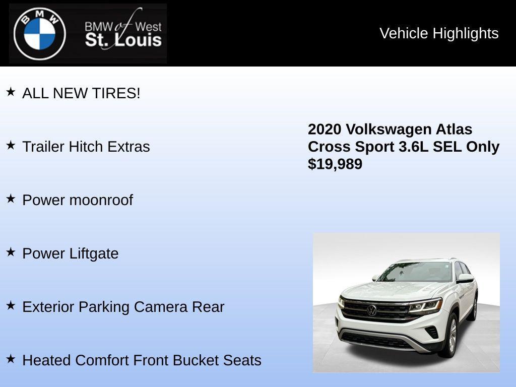 used 2020 Volkswagen Atlas Cross Sport car, priced at $18,998
