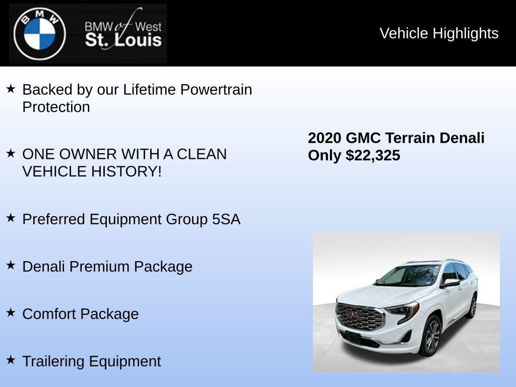 used 2020 GMC Terrain car, priced at $22,325